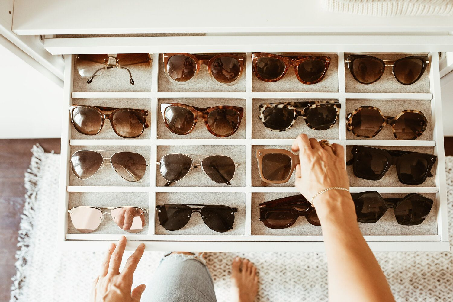 Diy Sunglass Organizer Tray | Diy, Sunglasses Organizer Drawer ... regarding The Hidden Cost of Tossing Sunglasses in a Junk Drawer and How to Fix It