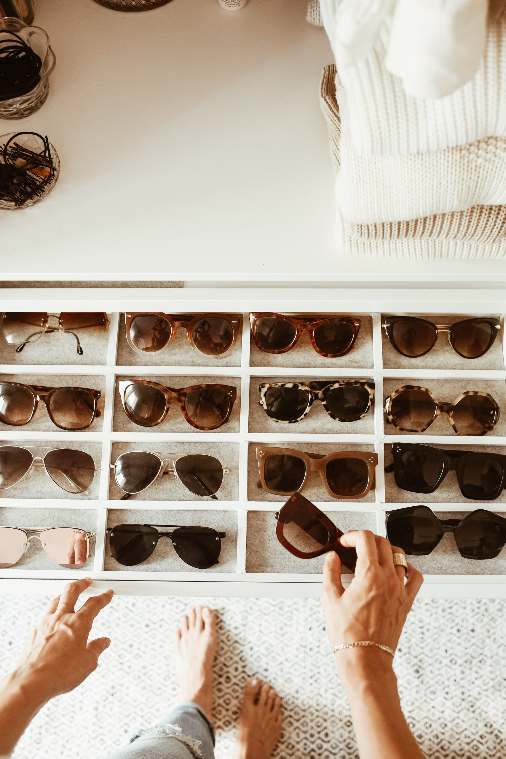Diy Sunglass Organizer Tray | Sunglasses Organizer Drawer, Sunglasses ... throughout Sunglasses Organizer Drawer