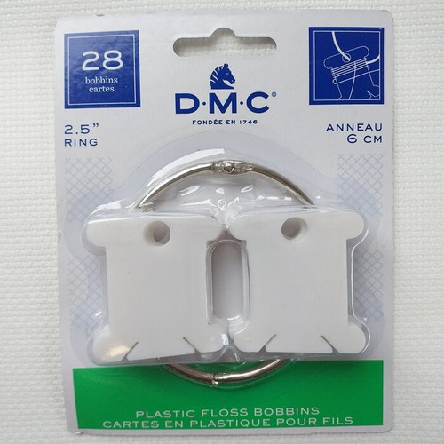 Dmc Floss Bobbins With Storage Ring | Stitchmakers throughout The Real Difference Between Bobbins and Bags for Storing DMC Floss