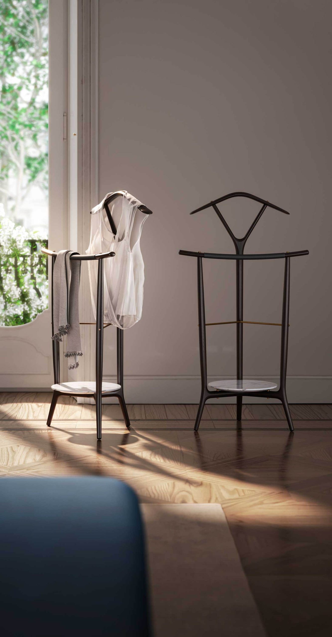 Duo Valet Stand By Roberto Lazzeroni regarding Why a Bedroom Valet Stand Is the Secret to Starting Your Day Calmly in 2026