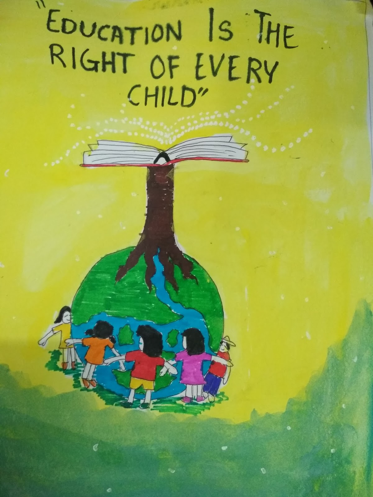 Education Is The Right Of Every Child : Poster Making regarding Why You Do Not Need to Keep Every Childhood Drawing Forever