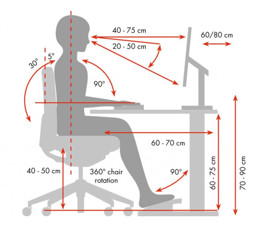 Ergonomic Seating Diagram within Best Ergonomic Office Chair Under $500