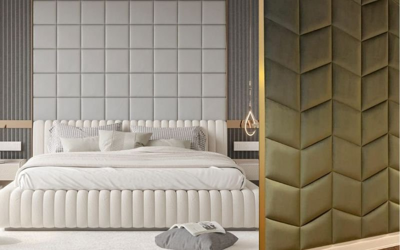 Fabric Wall Panels 33 Wall Paneling Ideas For Any Room for Padded Wall Fabric Panel