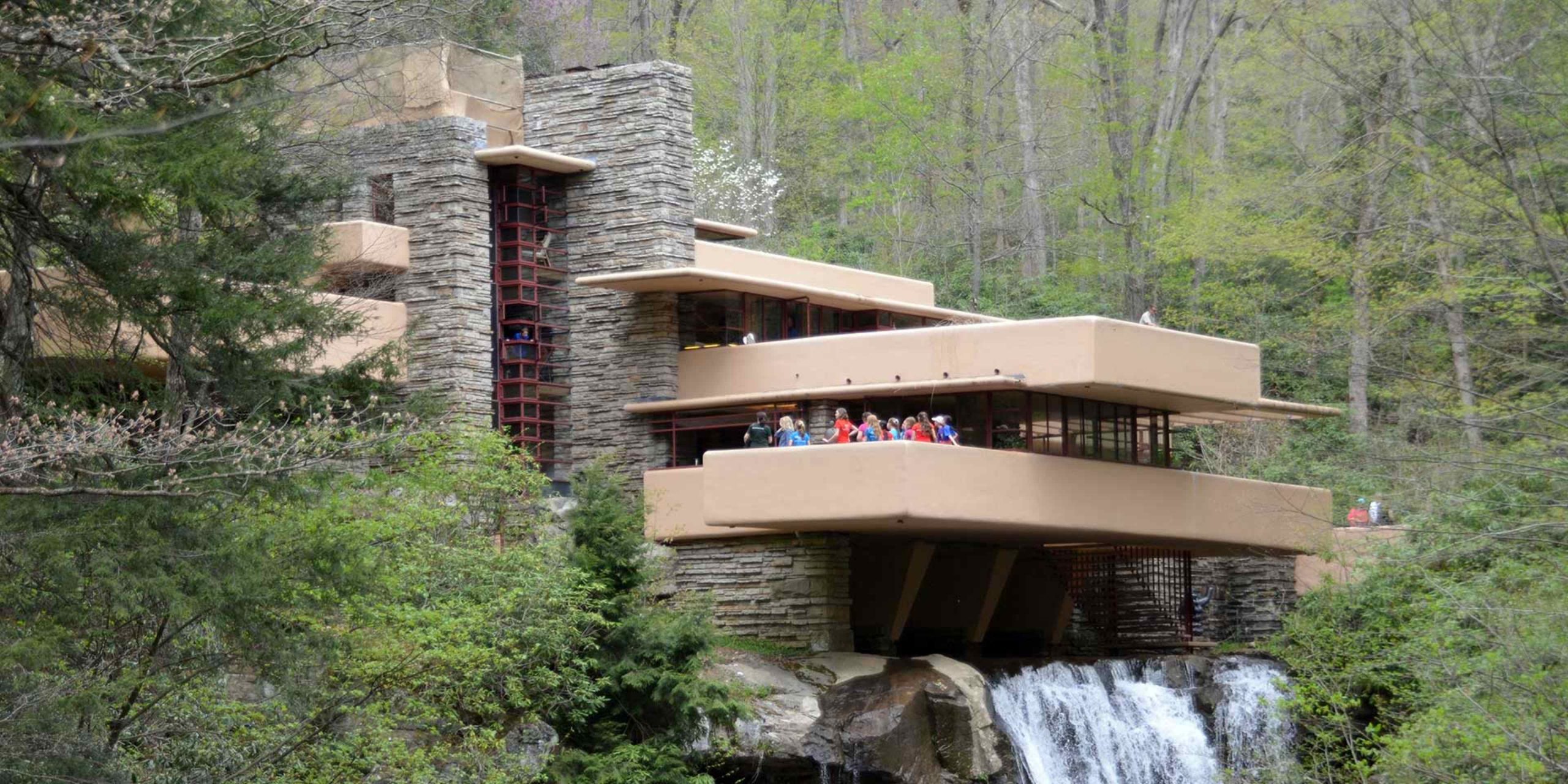Falling Water Frank Lloyd Wright Houses Design pertaining to The Sensory Science of Why Falling Water Calms the Human Mind