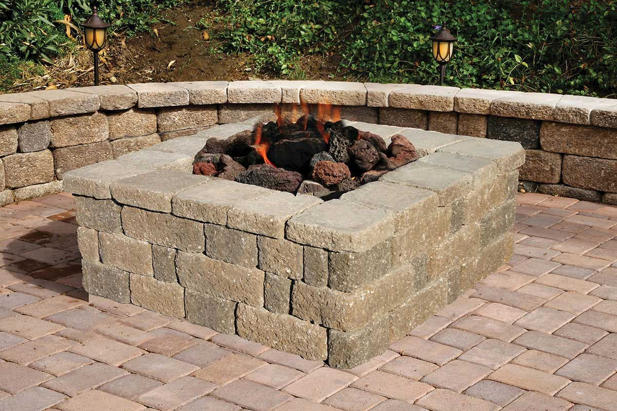 Fire Pit Using Retaining Wall Blocks At Alana Walden Blog intended for Build A Fire Pit With Retaining Wall Blocks