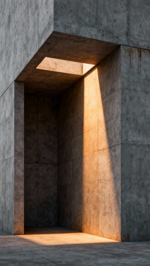Free Illuminated Concrete Sanctuary Photo - Concrete, Brutalist ... intended for Industrial Minimal Interior Style