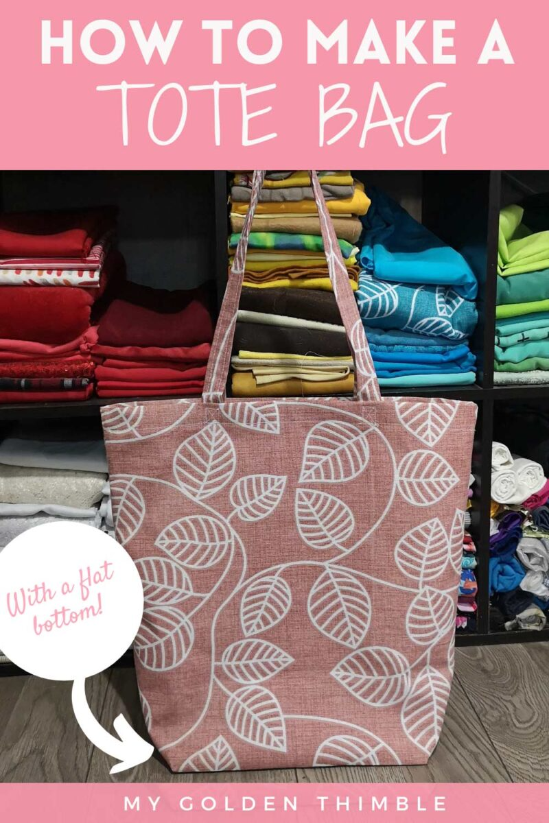 Free Pattern And Tutorial: Sew A Tote Bag With Flat Bottom intended for Keep Your Gift Bags Flat and Wrinkle Free with These Simple Tricks
