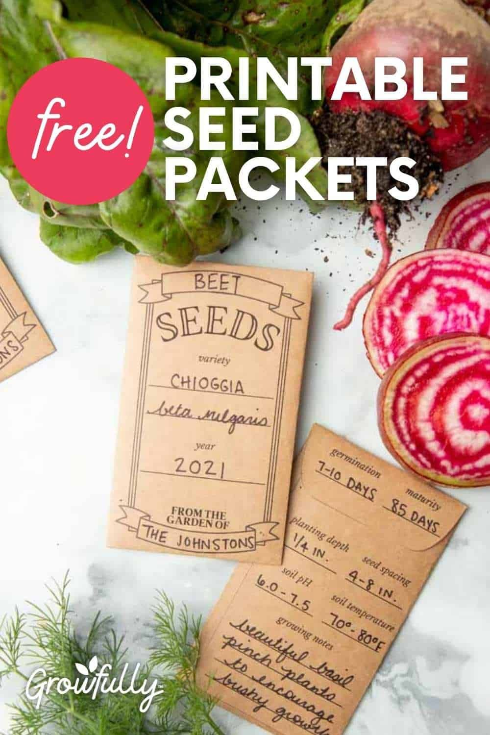 Free Printable Seed Packet Template For Sharing And Saving Seeds regarding Seed Packet Organization