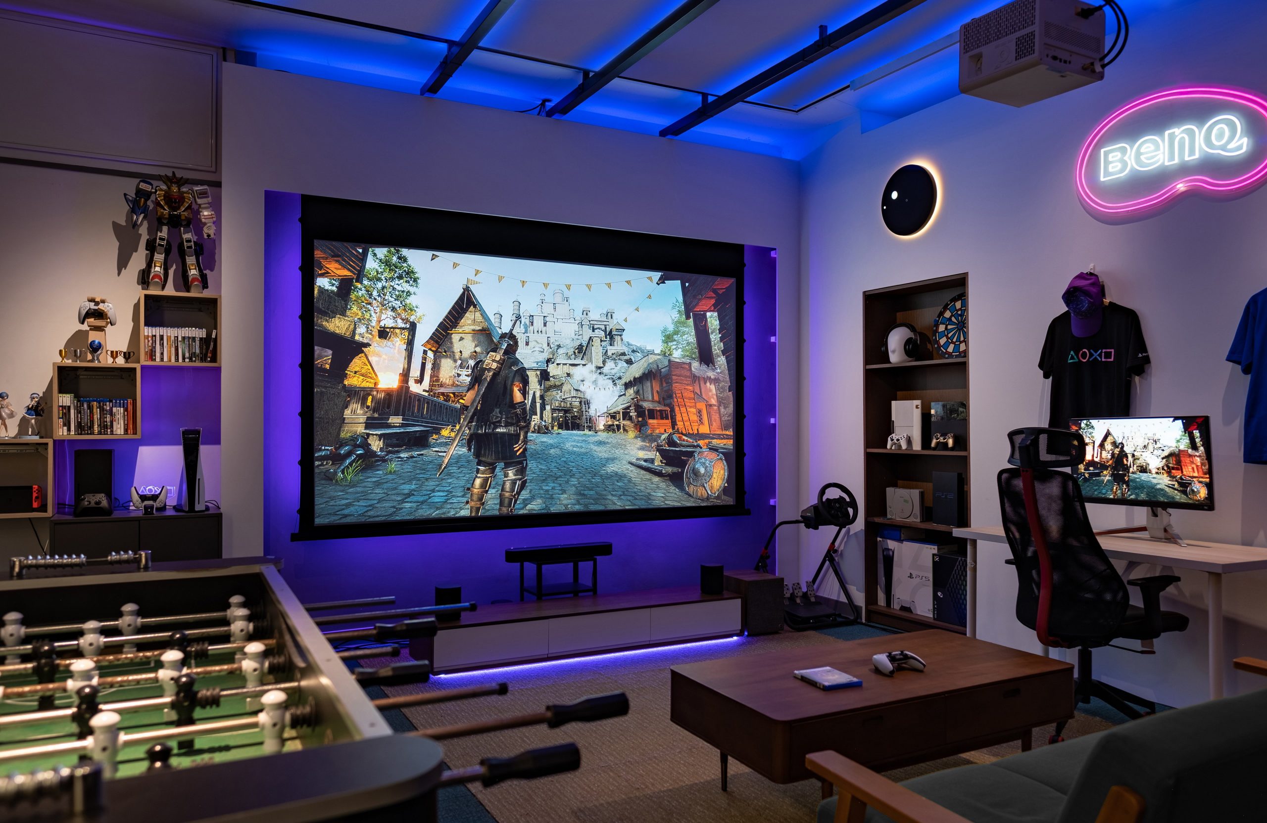 Gaming Room Ideas within Multipurpose Media Room Design