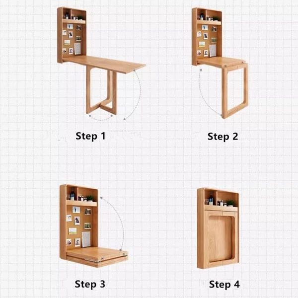 Hey, Wait A Sec! In 2024 | Space Saving Table, Folding Desk, Wall ... inside Wall Mounted Desk Foldable