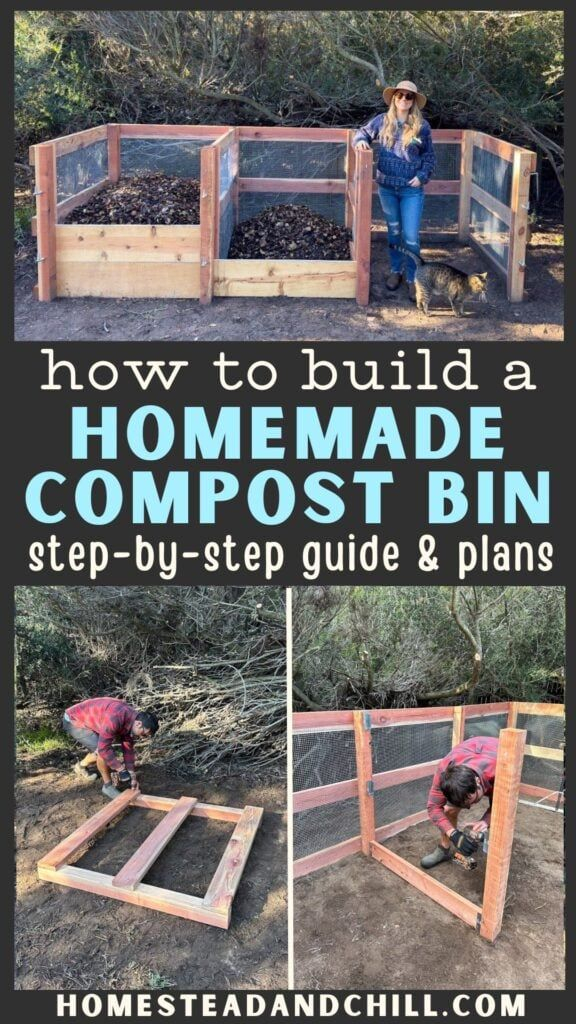 How To Build A Compost Bin: Step-By-Step Guide With Photos | Garden ... for Build Compost Bin