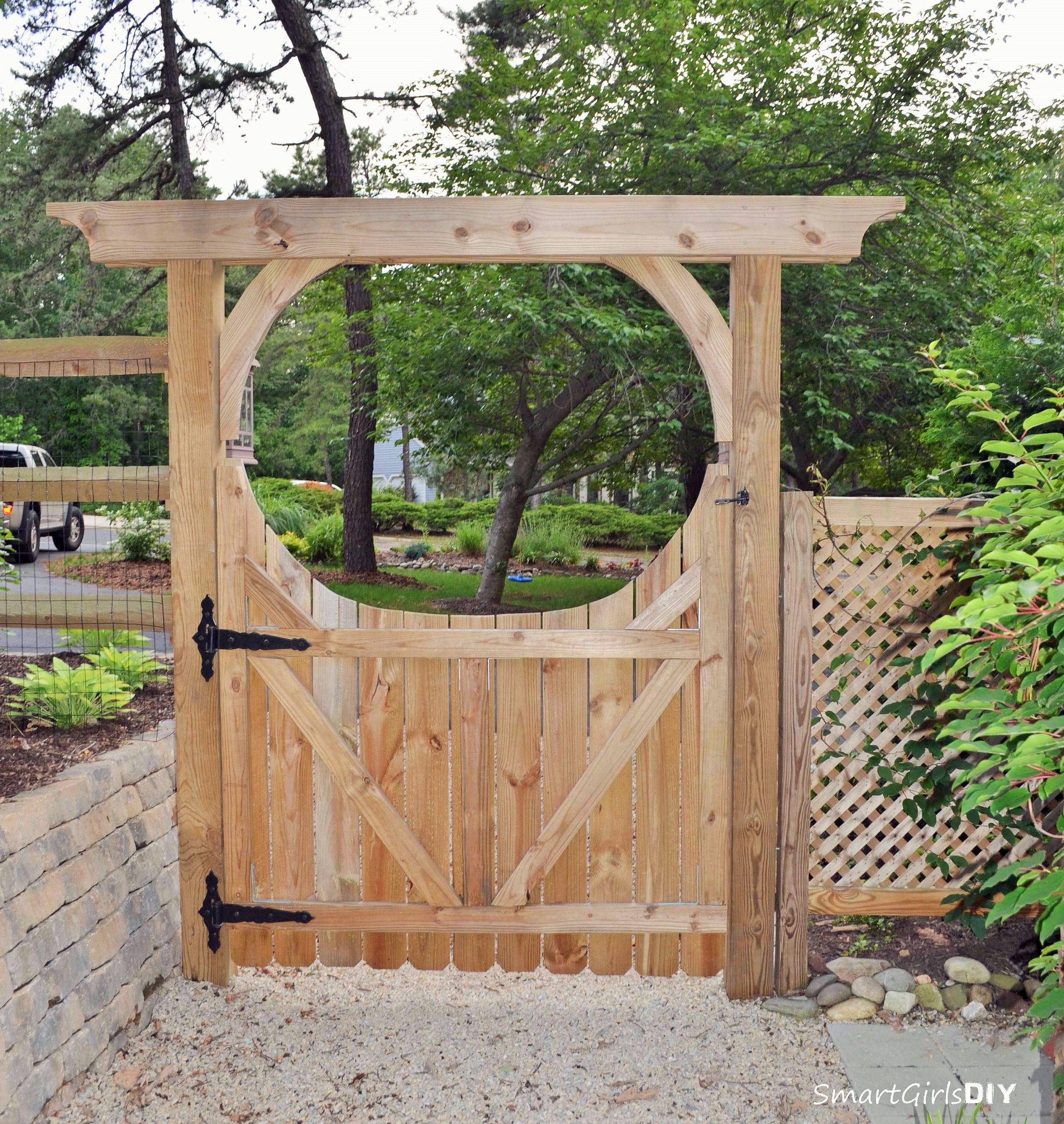 How To Build A Gate For Your Fence | Garden Gate Design, Wooden Garden ... inside Arbor With Gate Garden Entrance