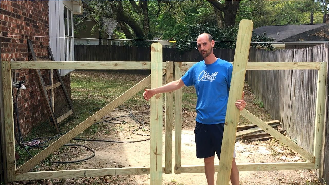 How To Build A Wooden Gate (Double) That Won't Sag!! - Youtube with How to Build a Wooden Garden Gate That Lasts Decades Without Warping