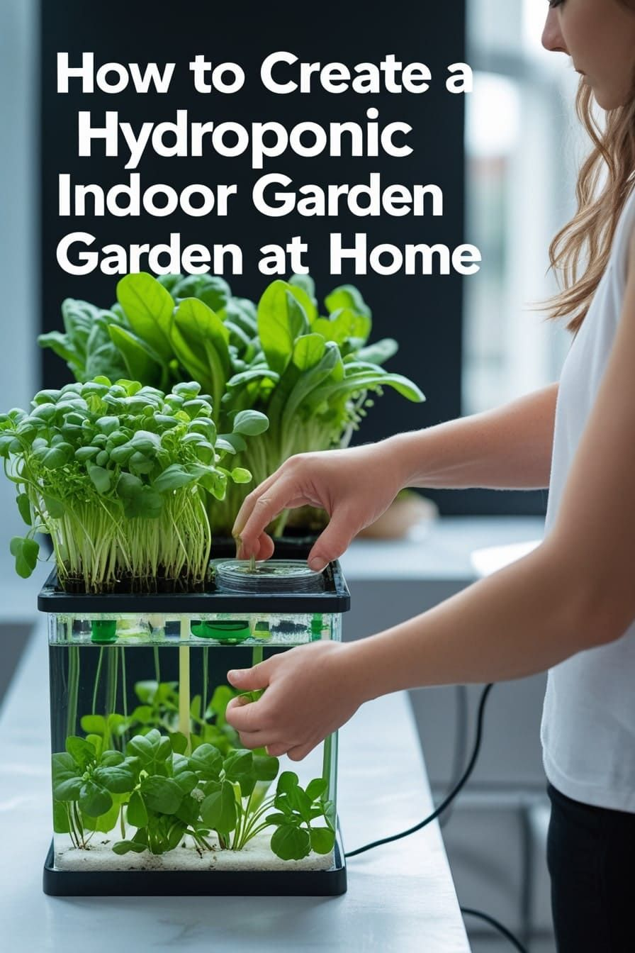 How To Create A Hydroponic Indoor Garden At Home In 2025 | Hydroponic ... intended for A beginner’s guide to winterizing outdoor hydroponic systems for harsh climates
