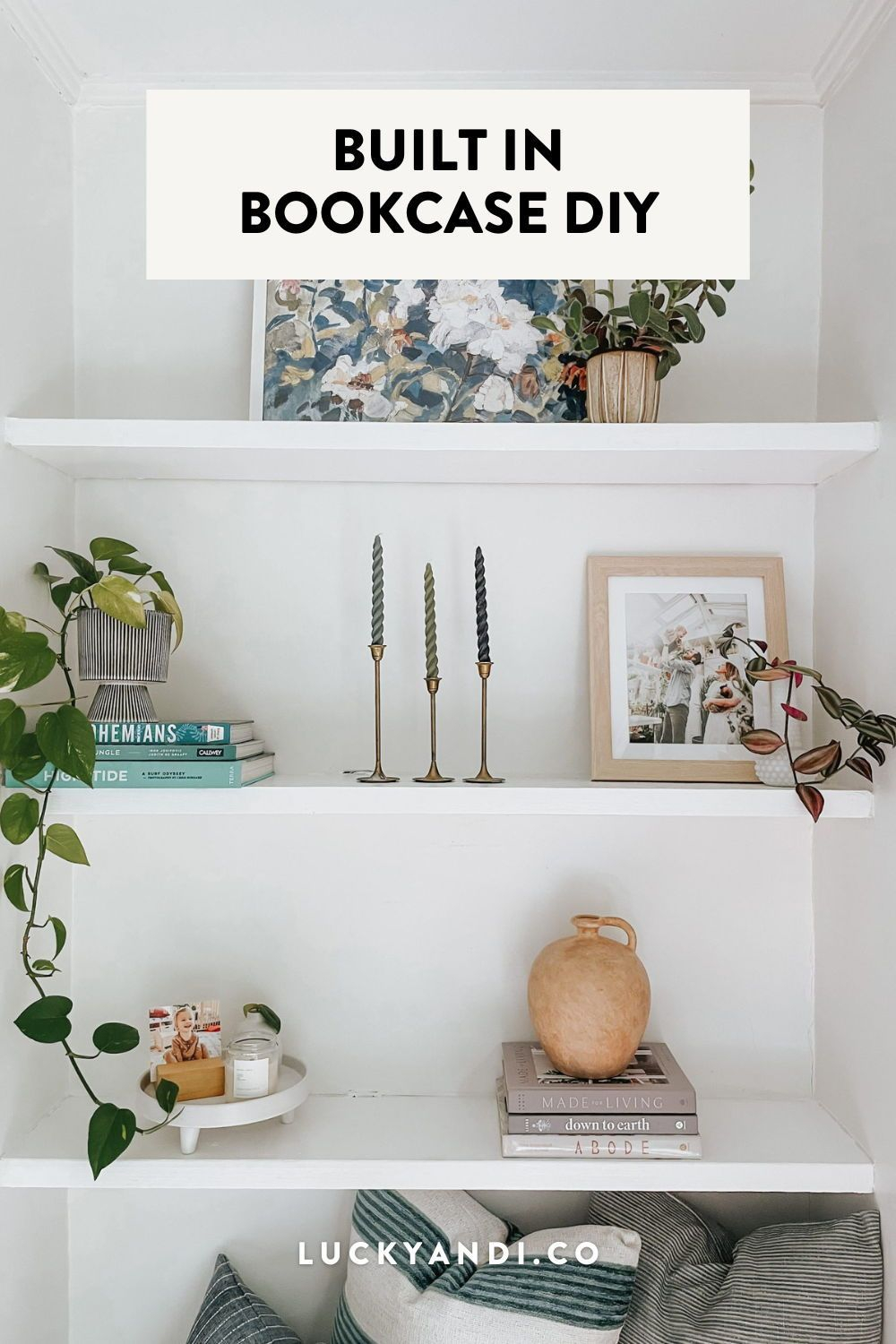 How-To: Custom Built-In Shelves In Our Living Room | Built In Shelves ... inside Custom Built In Bookshelves Cost
