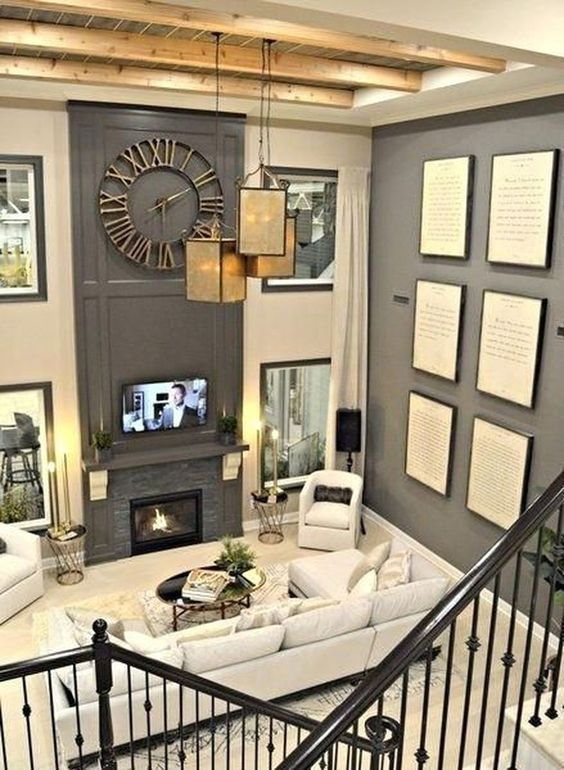 How To Decorate A Tall Wall In Living Room At Ella Hogarth Blog regarding Decorating tall walls without losing the airy vibe of your living room