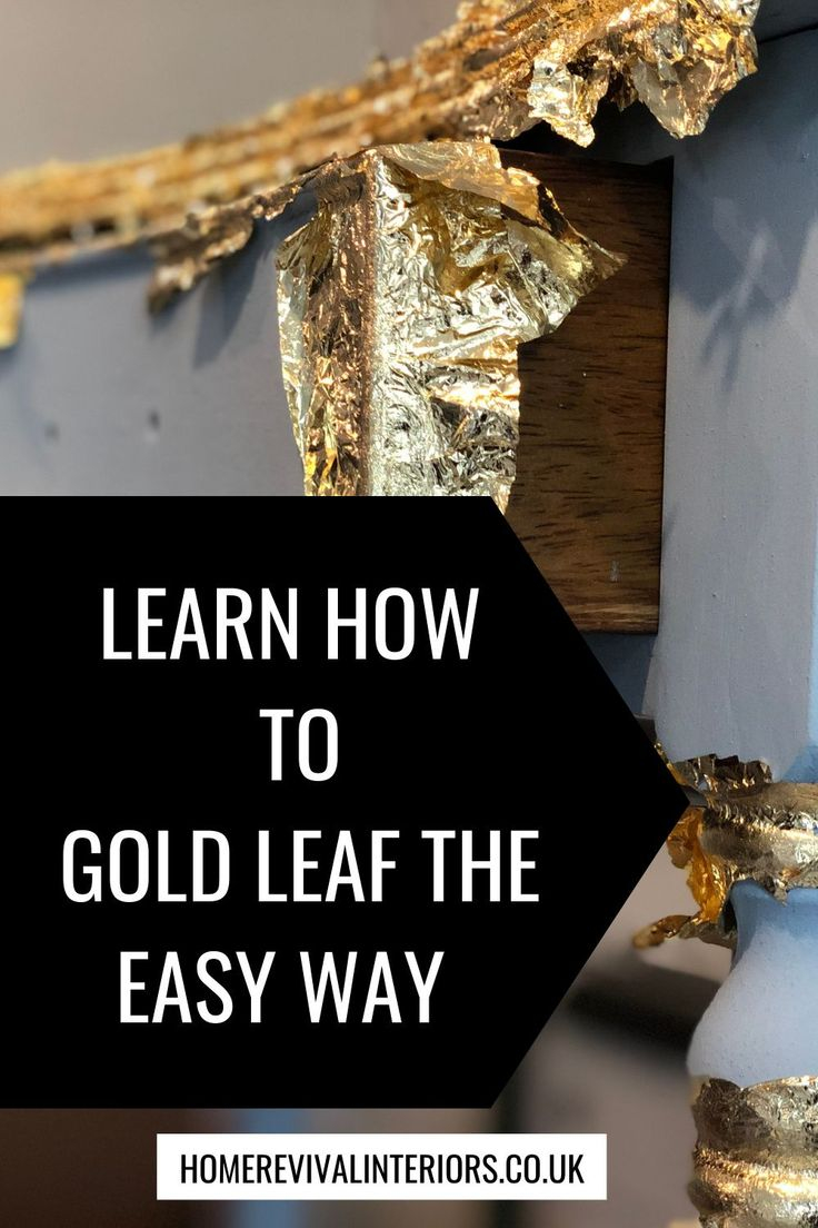 How To Gold Leaf The Easy Way. - | Gold Leaf Furniture, Gold Leaf Diy ... within Gold Leaf Furniture Diy