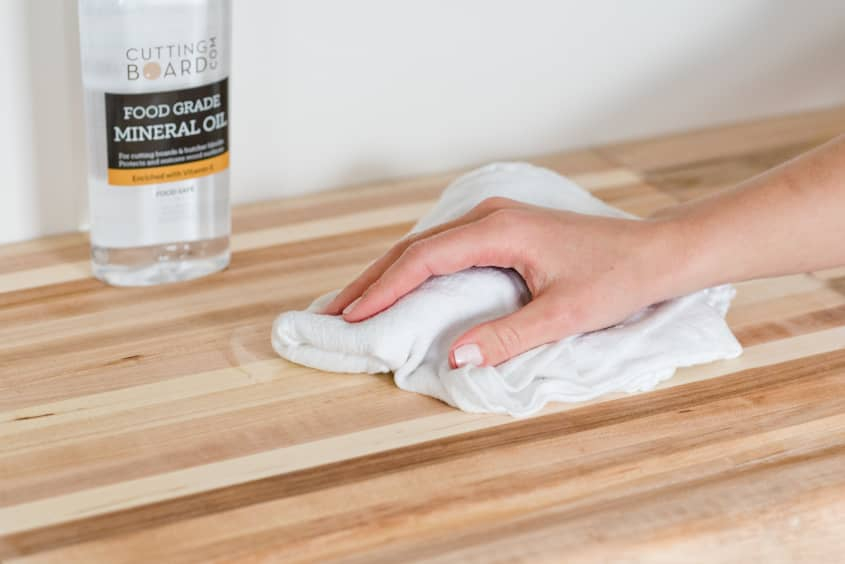 How To Oil Butcher Block Countertops | The Kitchn pertaining to Stop Guessing Which Oil to Use on Your Butcher Block This Year