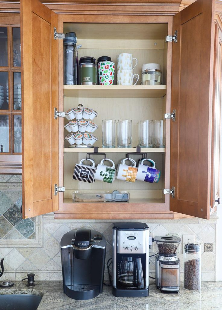 How To Organize Coffee Mugs In A Cabinet | Coffee Organization ... in What I Learned After Testing the Top Mug Racks for Cabinet Organization
