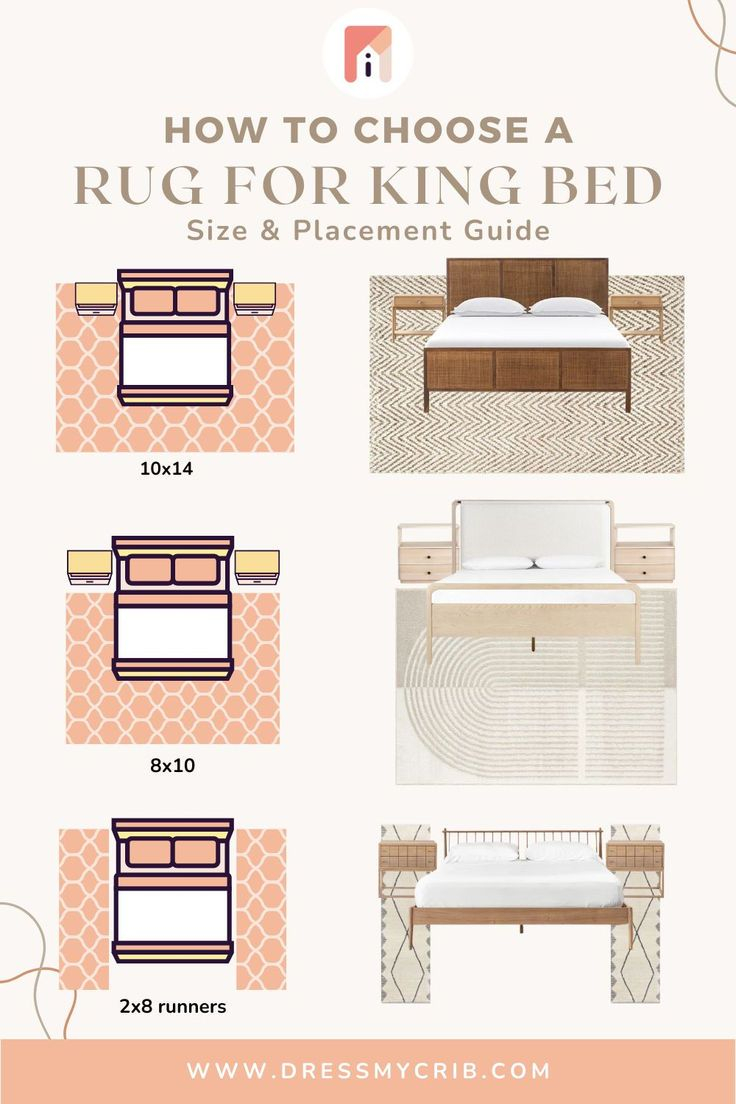 How To Place The Rug In Your Bedroom With A King Size Bed | Guide To ... with regard to Bedroom Rug Placement King