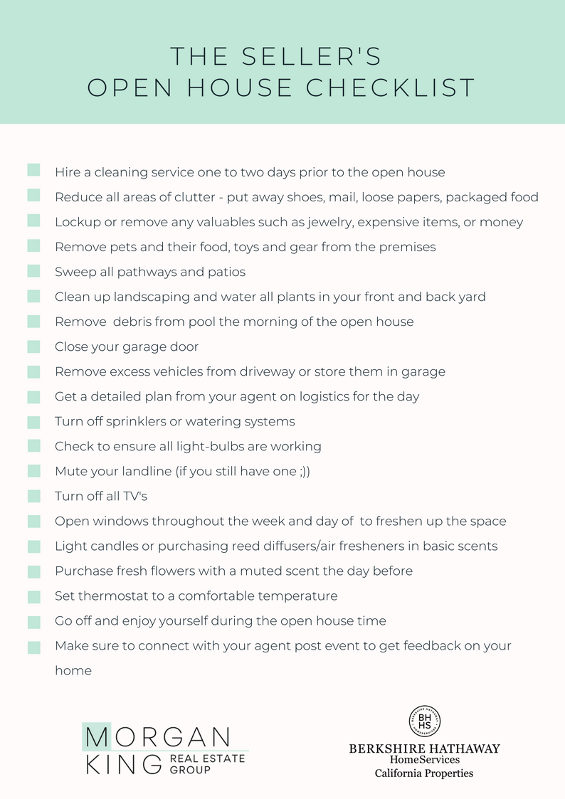 How To Prepare For An Open House As A Seller At Henry Lymburner Blog in Open House Preparation Checklist