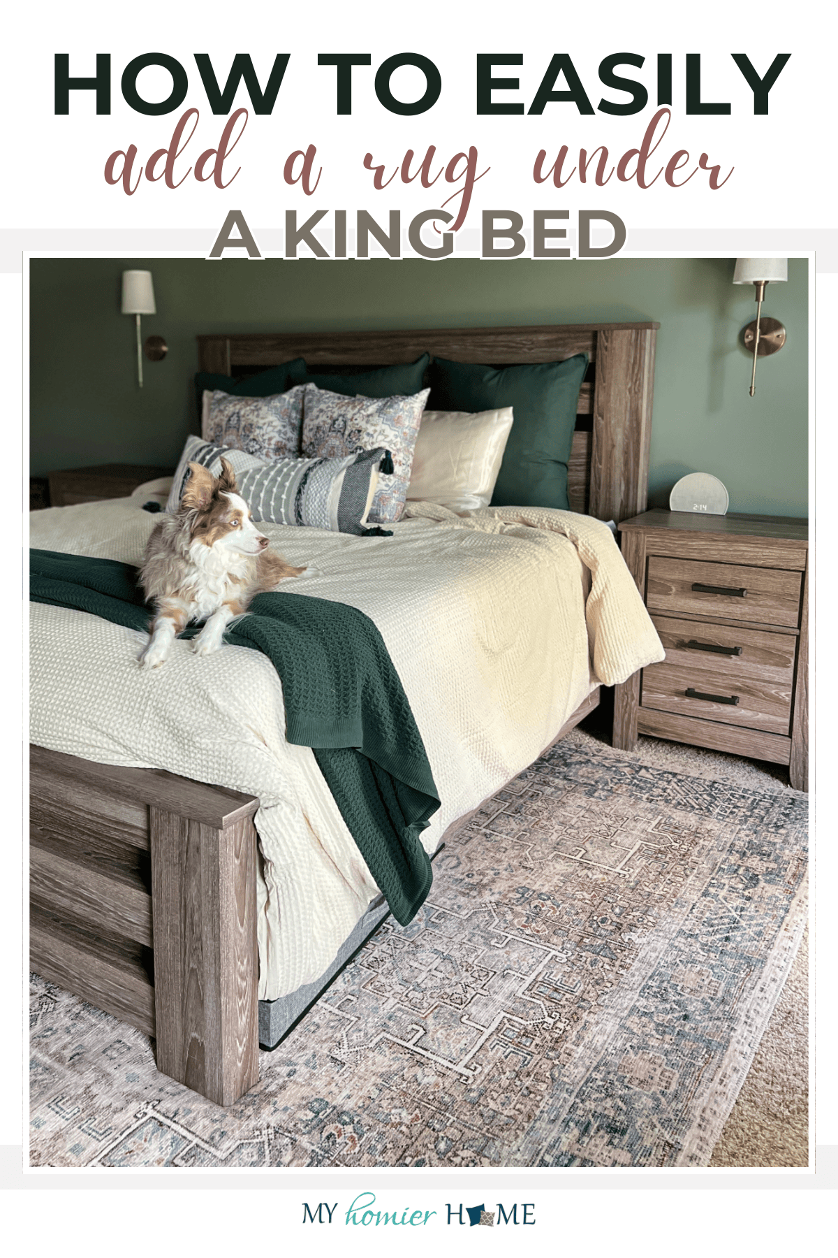 How To Put A Rug Under King Bed within The Real Reason Small Rugs Make Your King Bedroom Feel Cramped