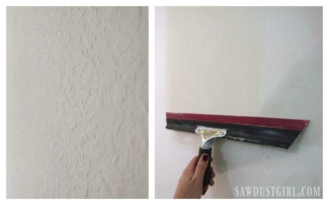How To Skim Coat To Remove Wall Texture | Sawdust Girl® pertaining to Skim Coat Wall Smooth Finish
