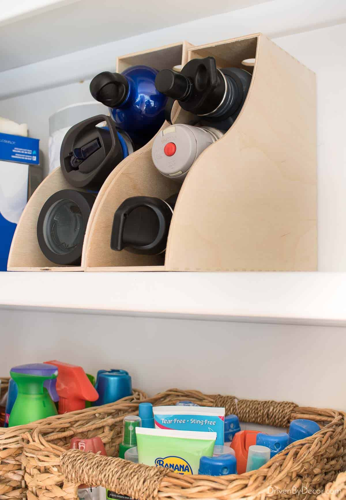 How To Store Water Bottles: 21 Smart Ideas - Making Manzanita intended for Water Bottle Organizer Kitchen