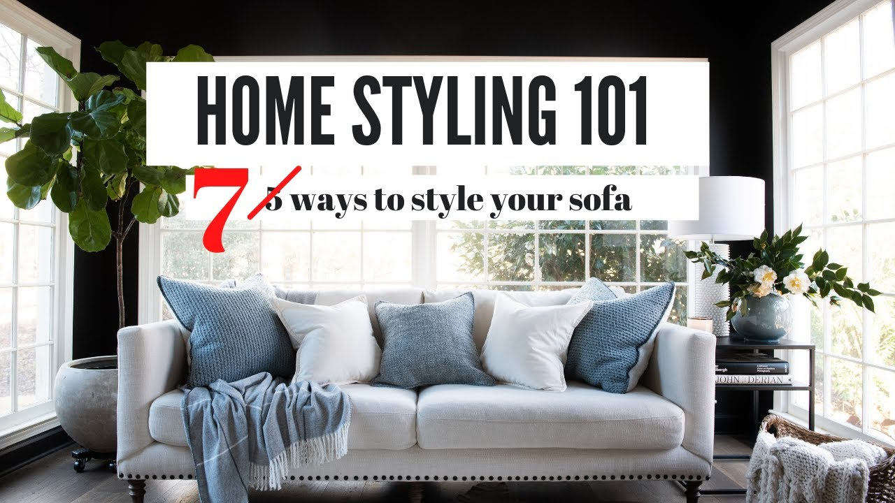 How To Style Your Sofa: 7 Ways To Make Your Sofa Look Amazing ... for Tuxedo Sofa Styling Ideas