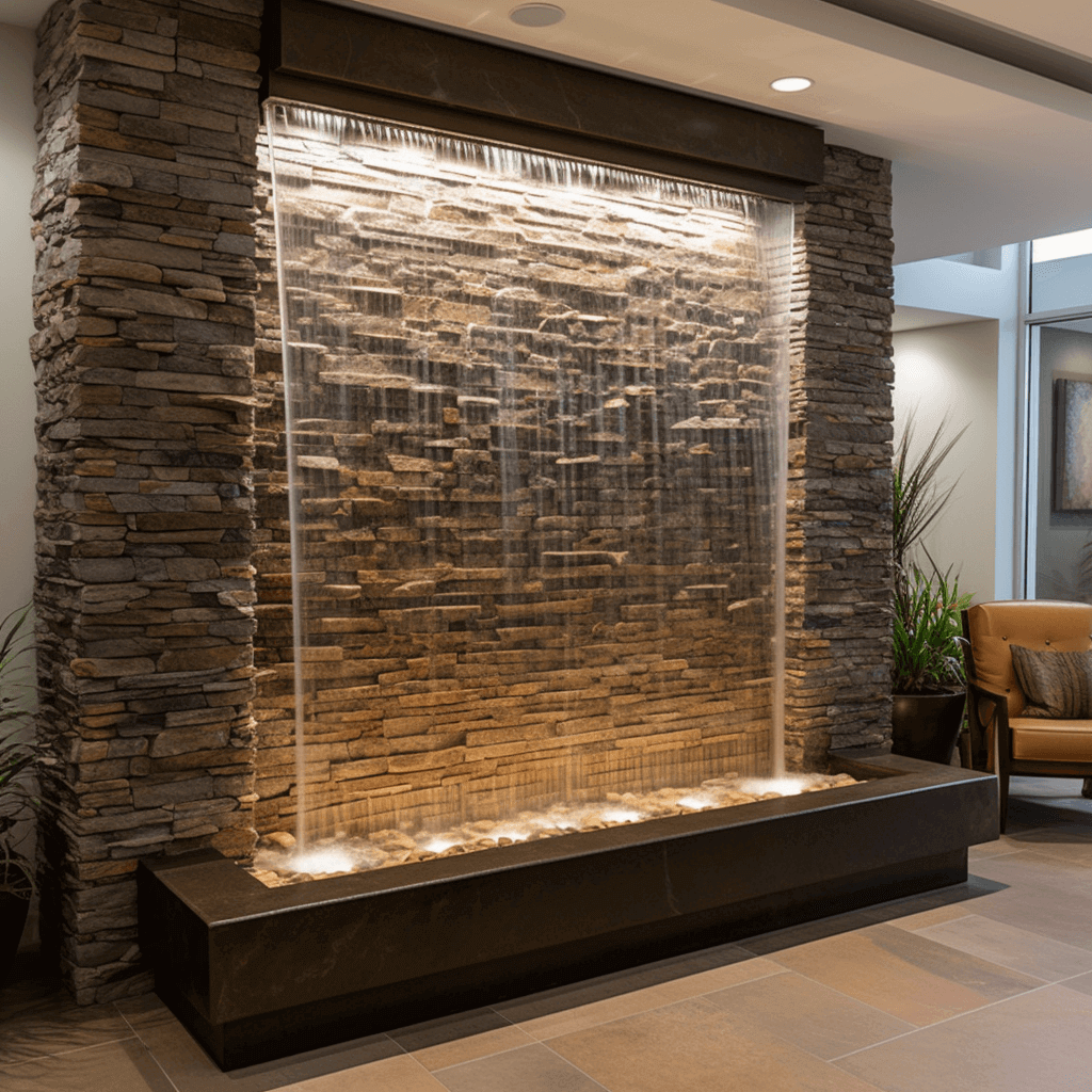 Indoor Water Fountain With Lights with regard to How to Mask City Noise with the Right Indoor Water Feature Design