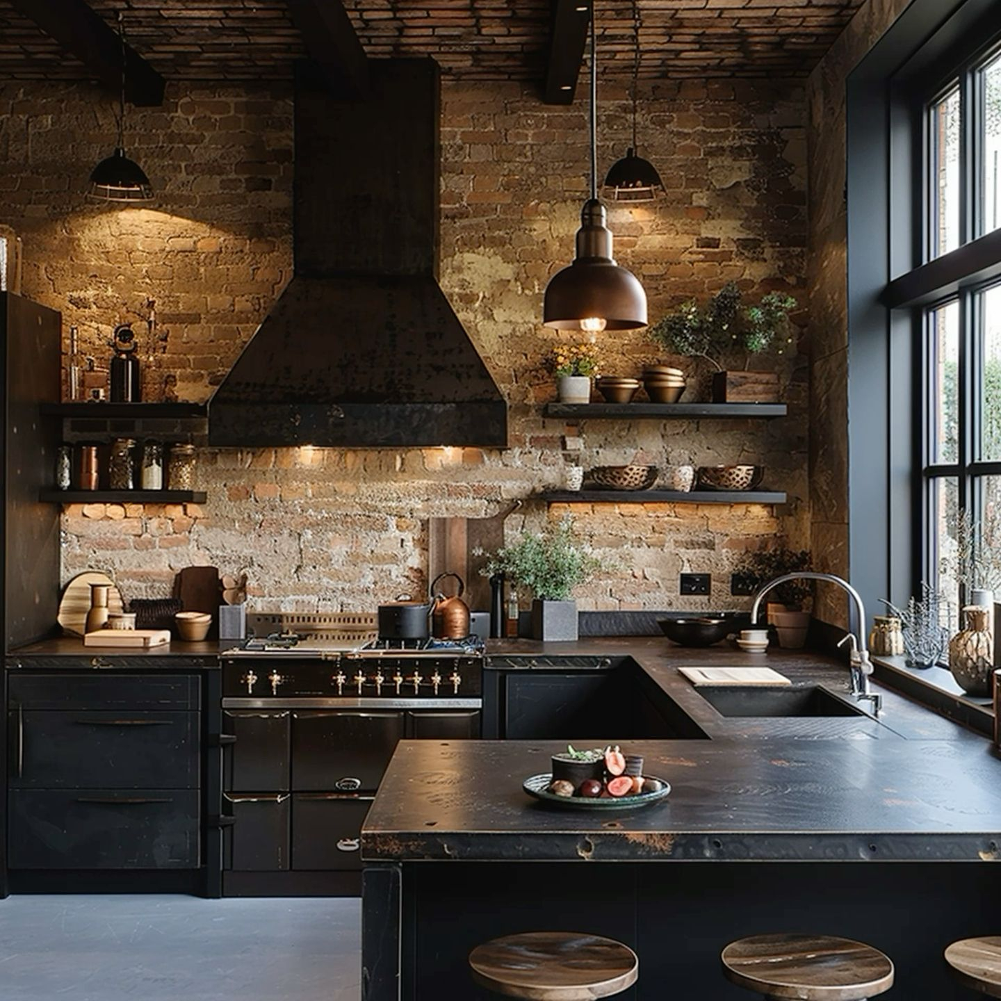 Industrial Loft Style Kitchen | Loft Style Kitchen, Loft Style ... regarding Industrial Chic Kitchen Ideas