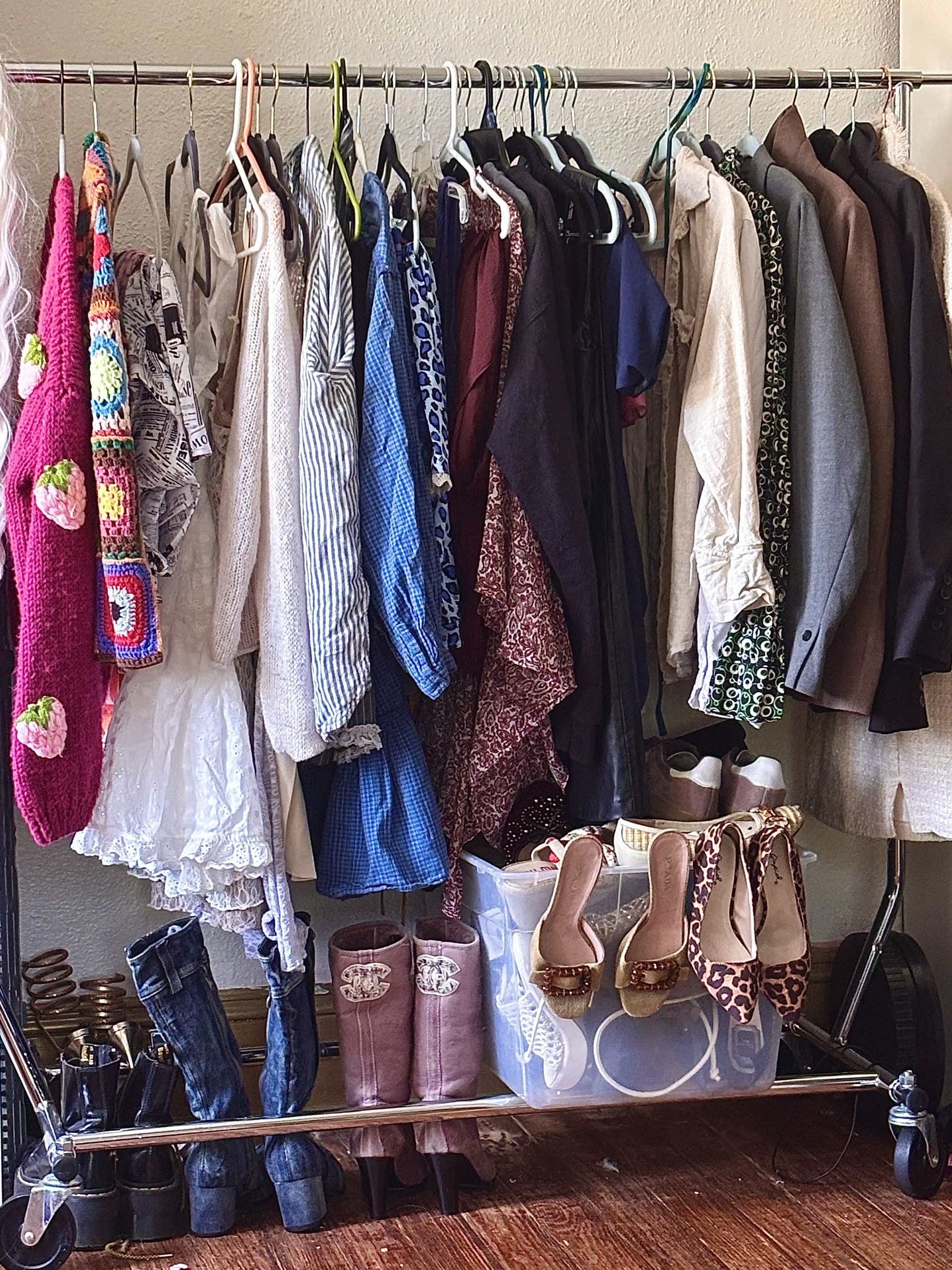 Inside My Vintage Closet | Cluster Girl Aesthetic Inspo With Designer ... in Transforming Closet Chaos into a Curated Display of Personal Style