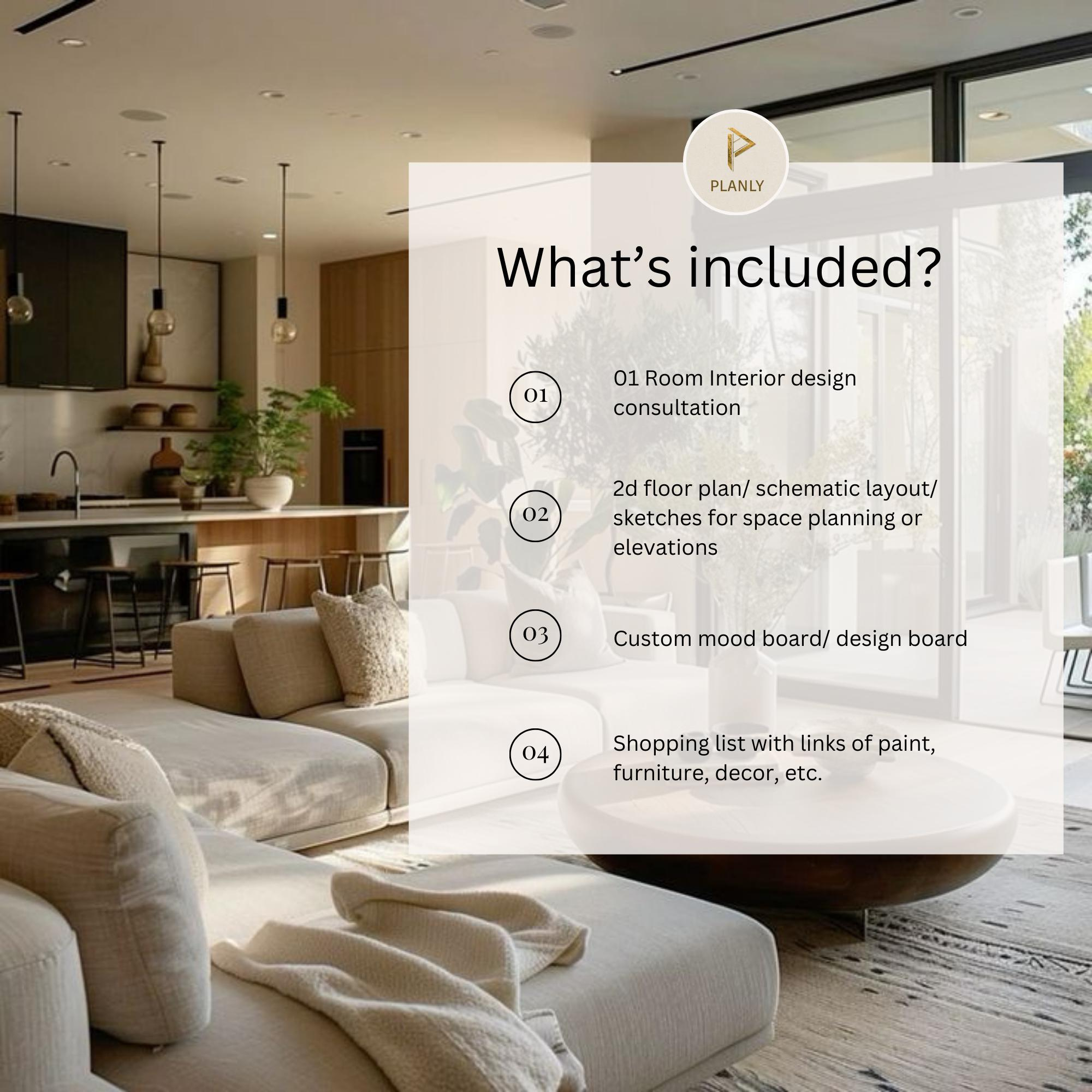 Interior Design Services Virtual Home Design Help E-Design One Room ... throughout Virtual Interior Design Consultation