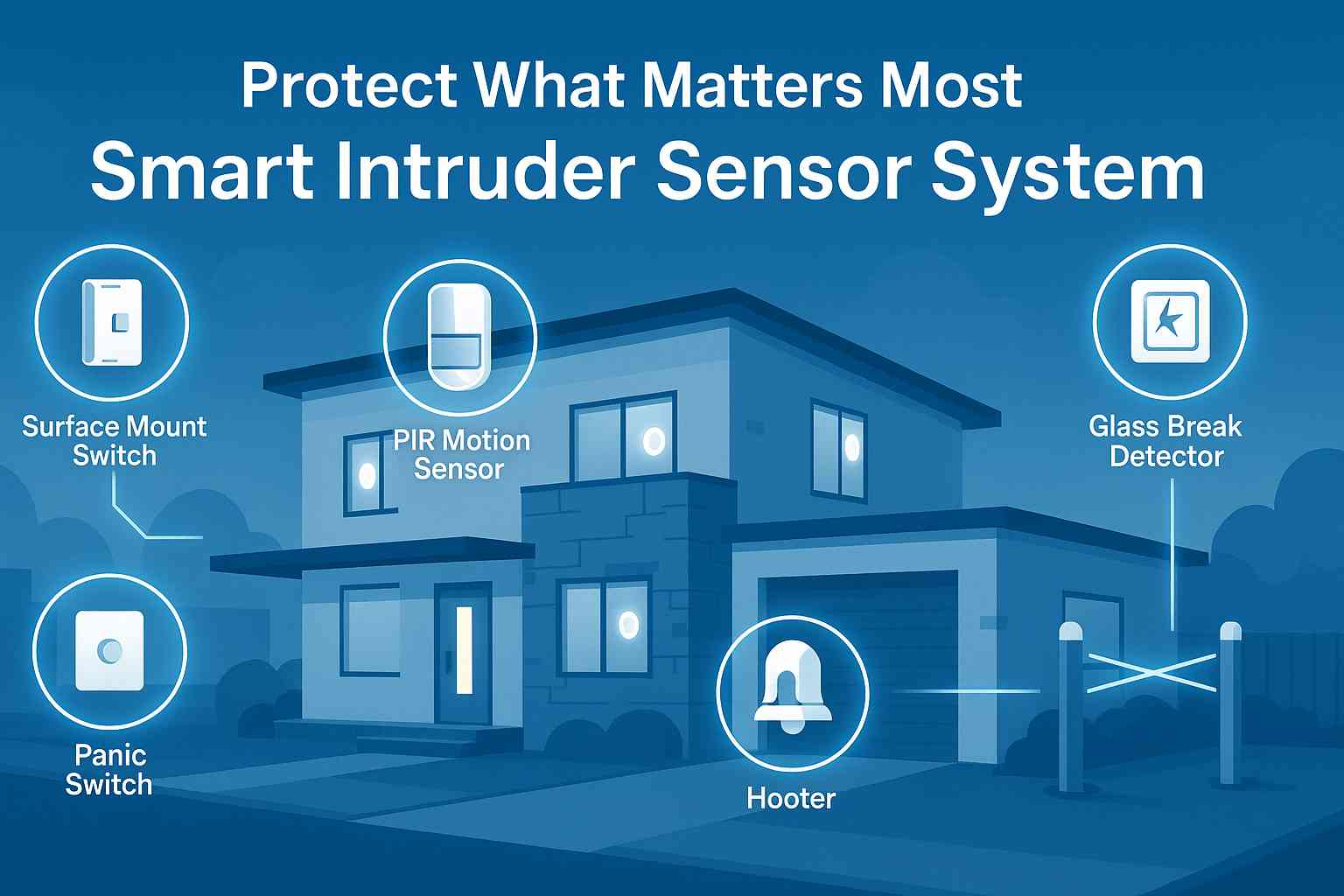 Intruder Sensor | Motion, Vibration, Glass Break & Switches inside Outdoor Motion Sensor Range