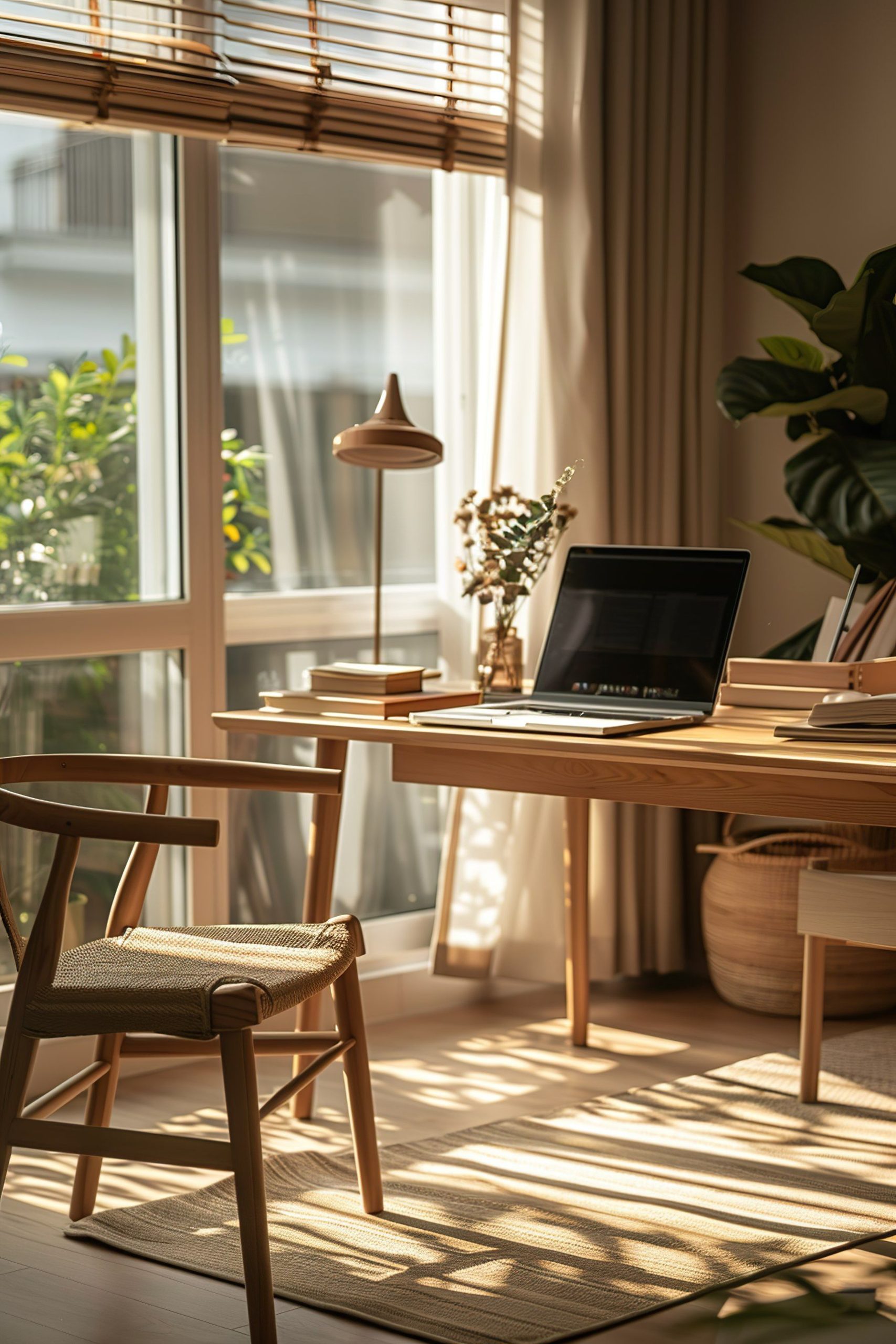 Japandi Desk: Balancing Function And Style | Japandi, Home Office ... pertaining to Room By Room Style Guide