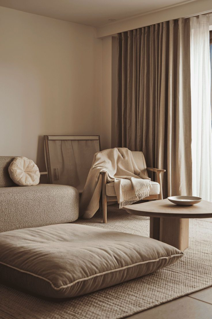 Japandi Living Room: Cozy Neutrals - A Cozy Variation | Apartment ... for Why Warm Neutrals Are the Secret to Japanese Apartment Design