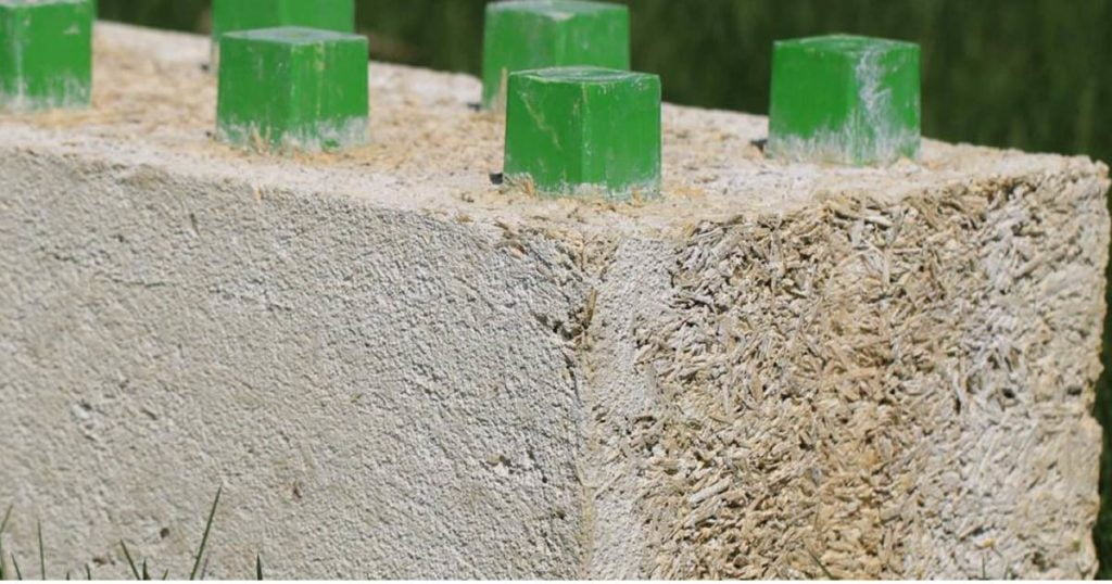 Just Biofiber's Hemp Block Building System - Hemp Gazette with Hemp Concrete Building Blocks