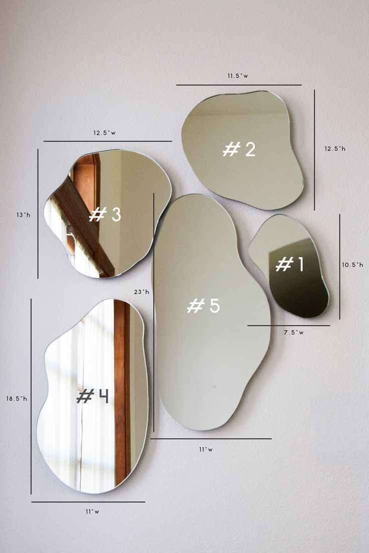 Kaluza Puddle Mirrors | Mirror Shapes, Unique Mirrors, Diy Mirror within What interior designers look for when selecting the perfect puddle mirror