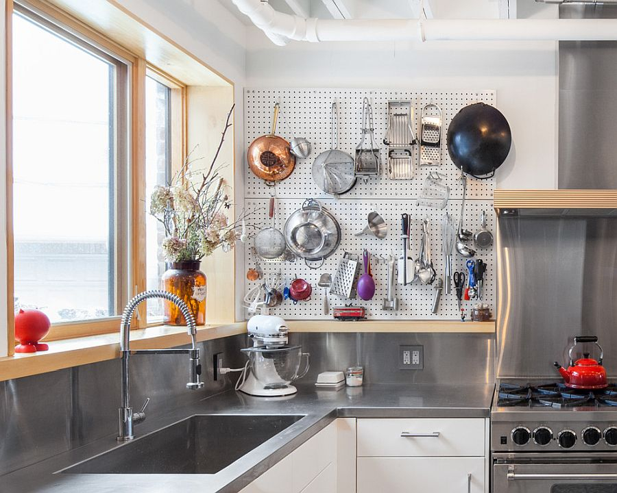 Kitchen Pegboard Ideas: Transforming Storage Options And Saving-Space ... pertaining to Why the Classic Pegboard Is Making a Huge Comeback in Modern Kitchens