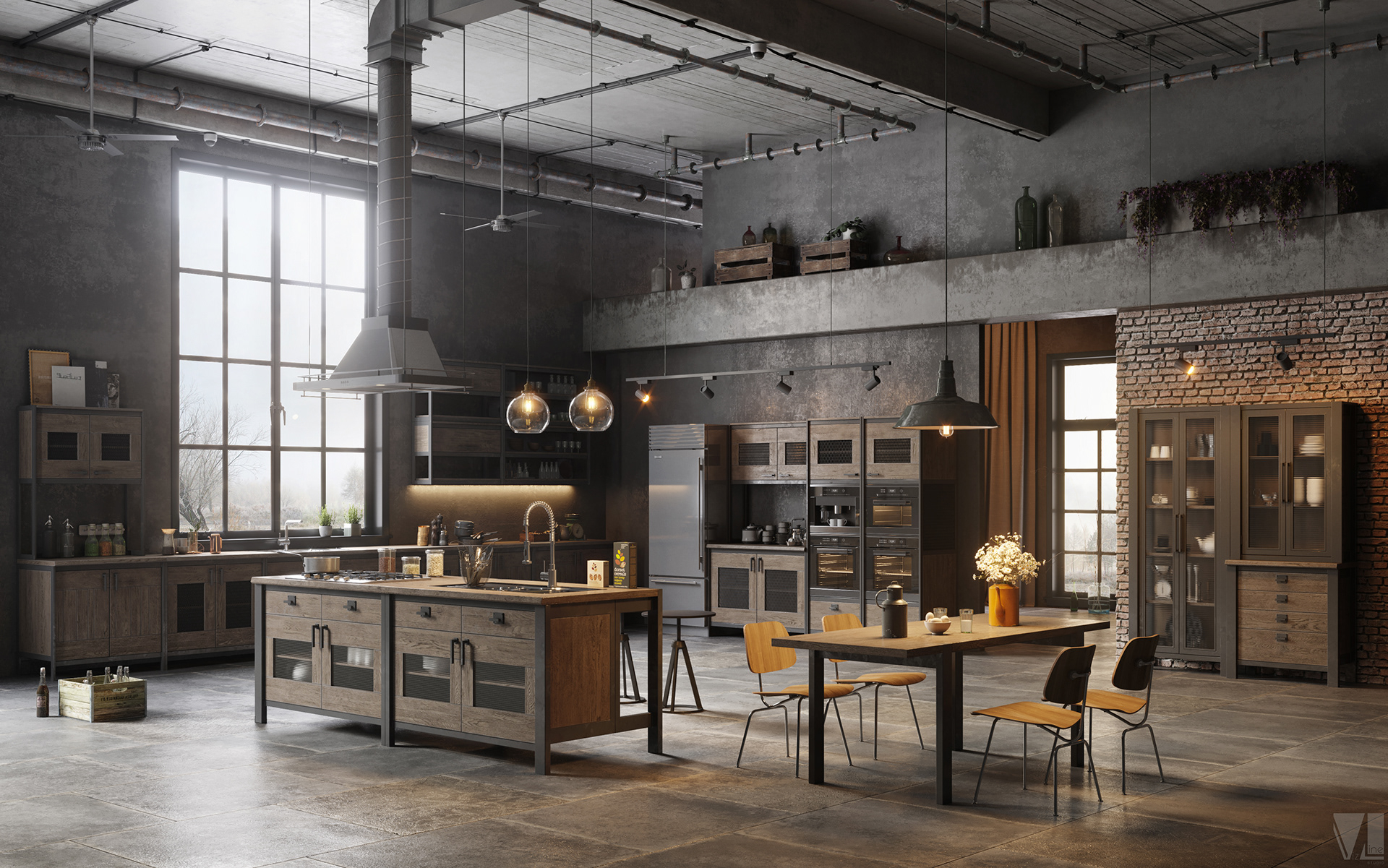 Loft Style Kitchen Cabinets 7 Loft Style Kitchens We'd Love To Cook In regarding Practical ways to achieve an authentic loft style in any sized kitchen