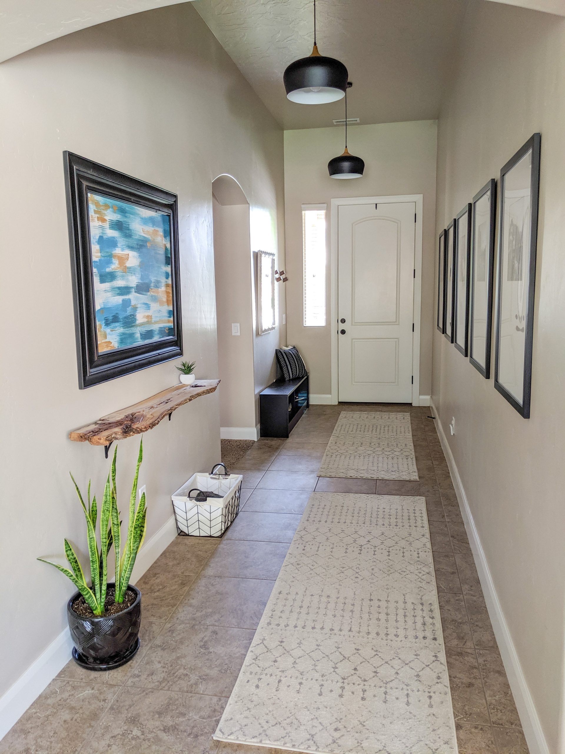 Long Entryway Ideas Our Entry Hallway Before After The Diy Lighthouse throughout Practical Decor Ideas That Actually Work for Long Entryways