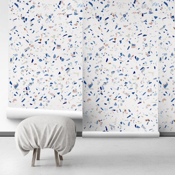 Marble And Terrazzo Effect Wallpaper | Elegant Wall Decor intended for Beautiful but Cold The Truth About Living with Terrazzo