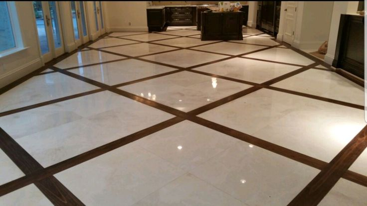Marble & Wood Inlay Flooring Design for Mixing Marble and Wood in Floor Inlays Without Compromising Durability