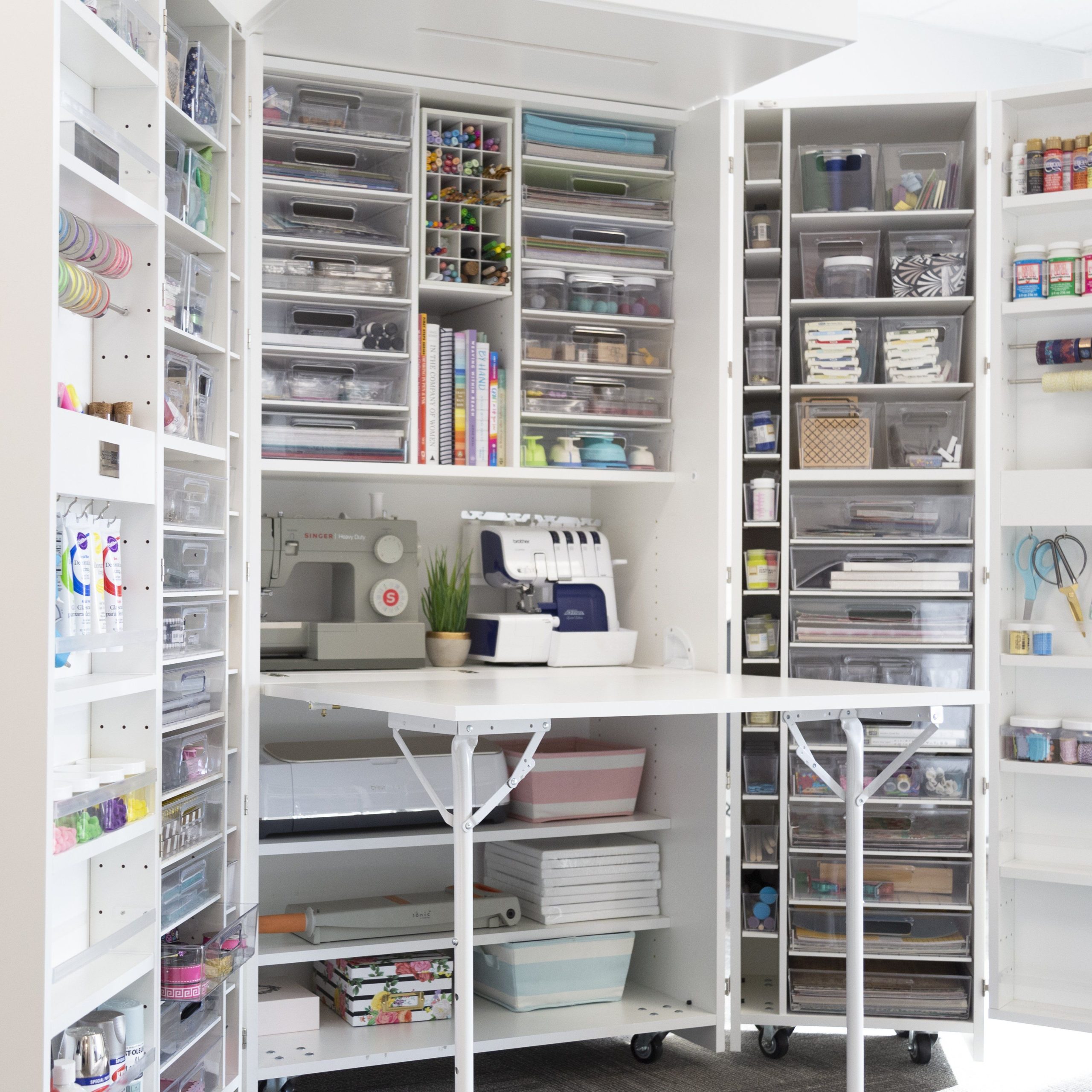 Maximizing Craft Room Storage - Home Storage Solutions regarding Small Craft Room Ideas for Maximizing Scrapbook Paper Storage Space