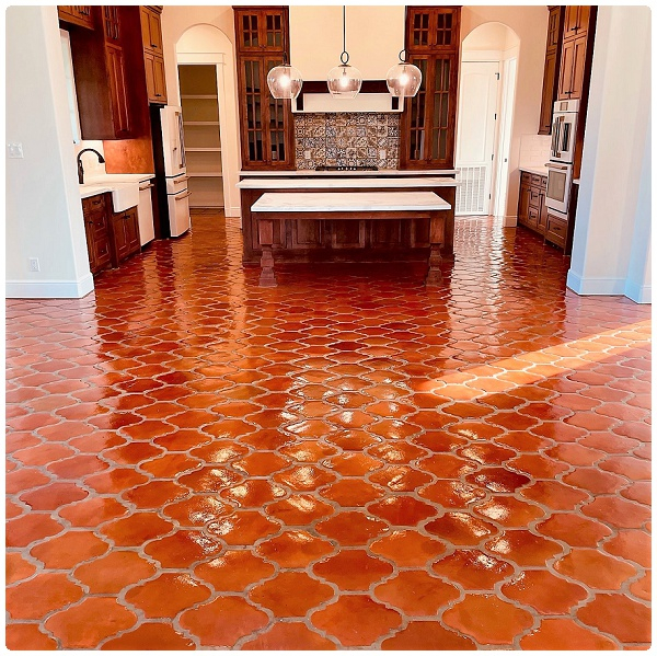 Mexican Tile Terracotta Floor Rustic Hand Painted Tiles Spanish in Choosing the Right Stain Color for Your Authentic Mexican Terracotta Floor