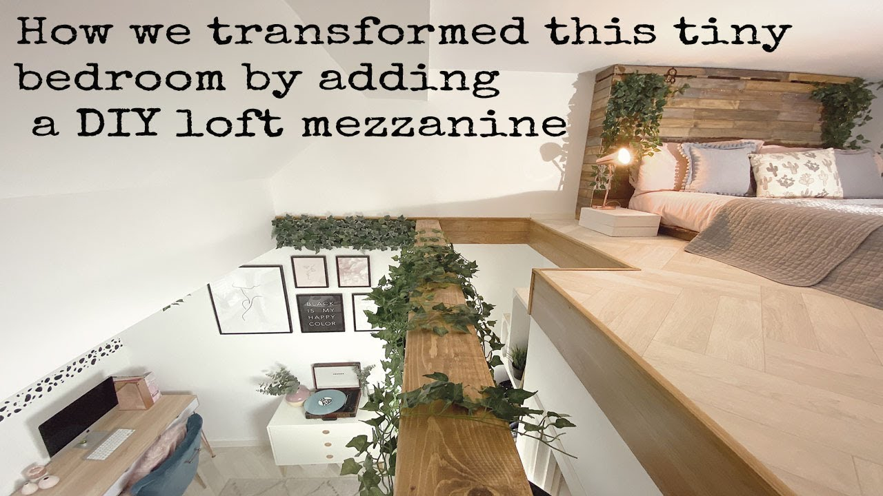 Mezzanine Loft, Tiny Bedroom Transformation - Youtube with Mezzanine Bedroom Design Ideas