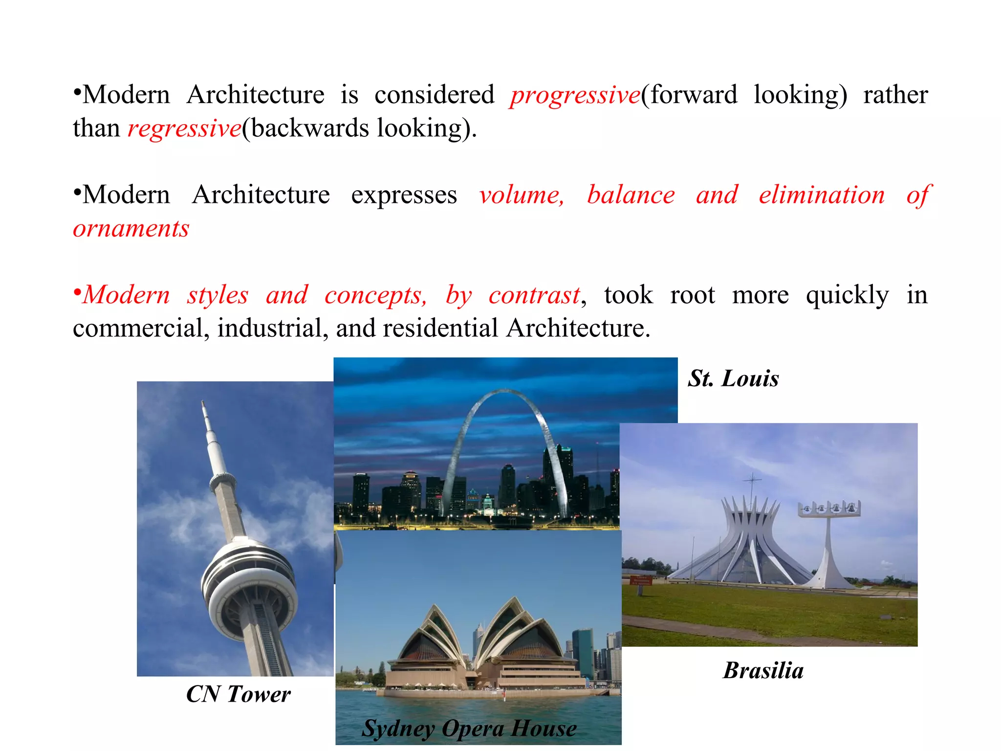 Modern Architecture History | Ppt within Modern Heritage Interior Style