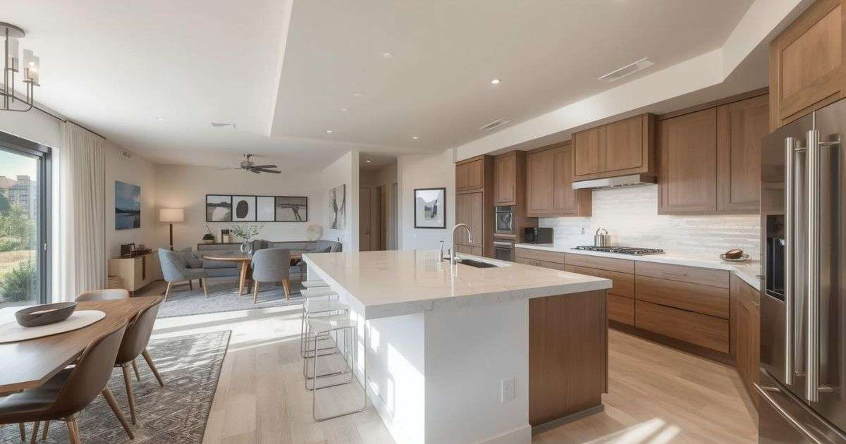 Modern Island Open Kitchen Design Ideas That Seamlessly Connect Living ... with regard to Blending Kitchen and Living Areas Seamlessly in Modern Home Designs