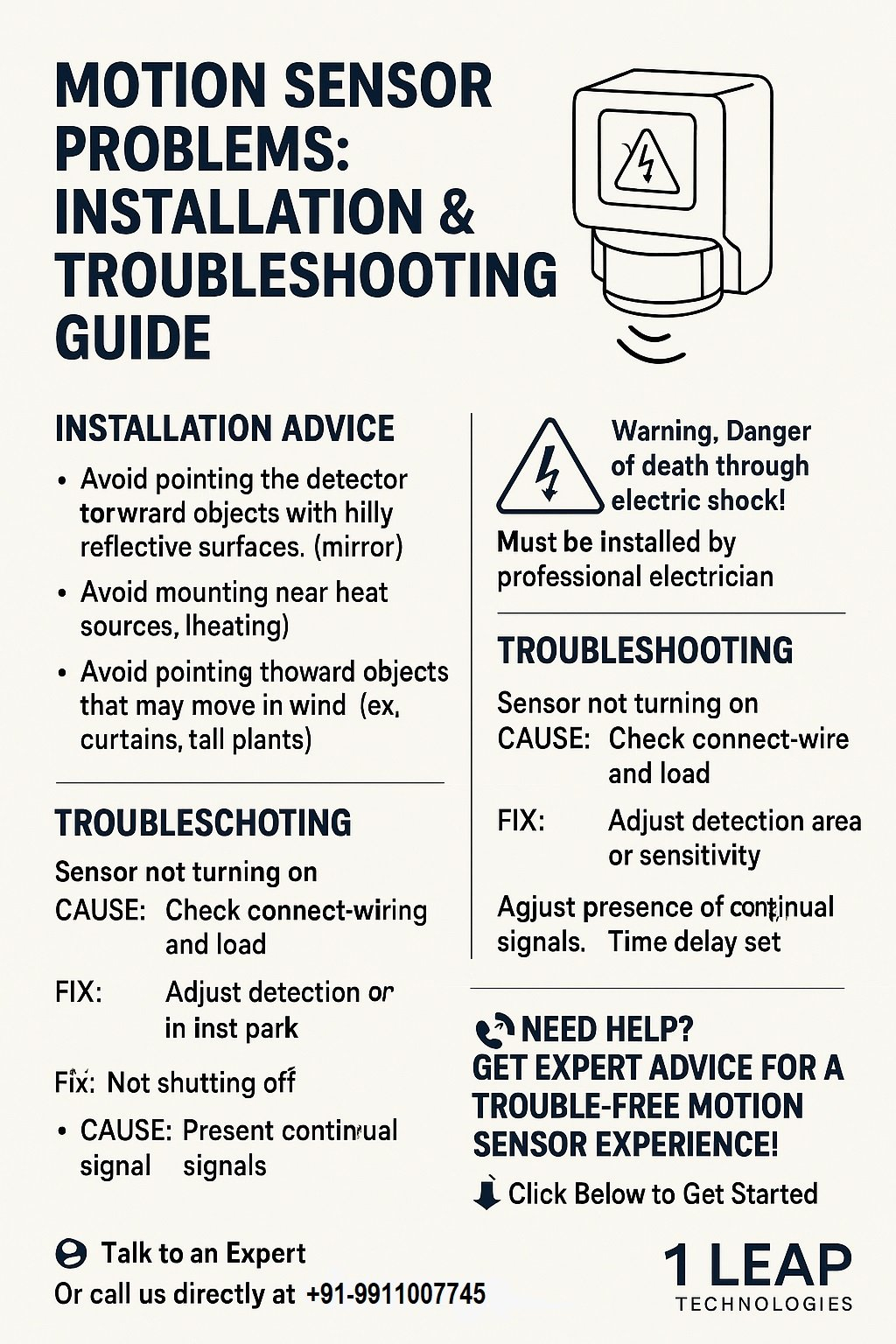 Motion Sensor Problems: Installation &amp;amp; Troubleshooting Guide - 1 Leap ... with regard to Motion Sensor Light Switch
