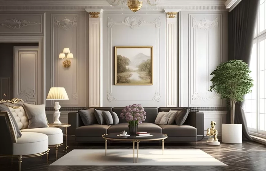 Neoclassic Interior Design with Formal Living Room Design Ideas